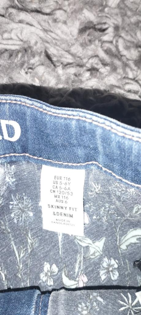 Zateplené rifle, denim,116