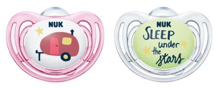 Nuk silikónový cumlík hello adventure 6-18m, 2ks, nuk