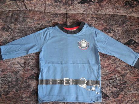 Tričko s dl.rukávom - policajt, lupilu,86