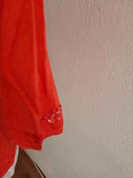 Luxusný lososový svetrík apart 36, s