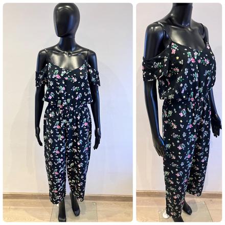 Dámsky letný overal kvetovaný (l), l