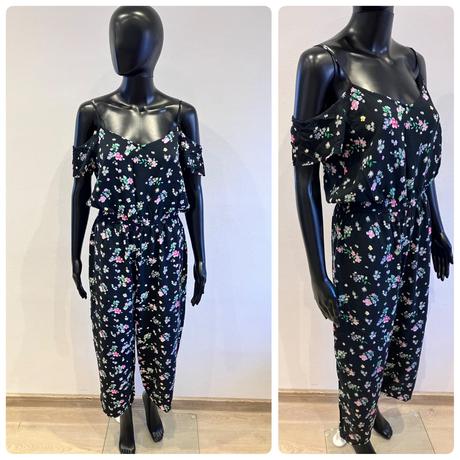 Dámsky letný overal kvetovaný (l), l