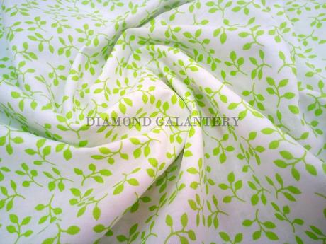 Bavlna lístky zelená, 