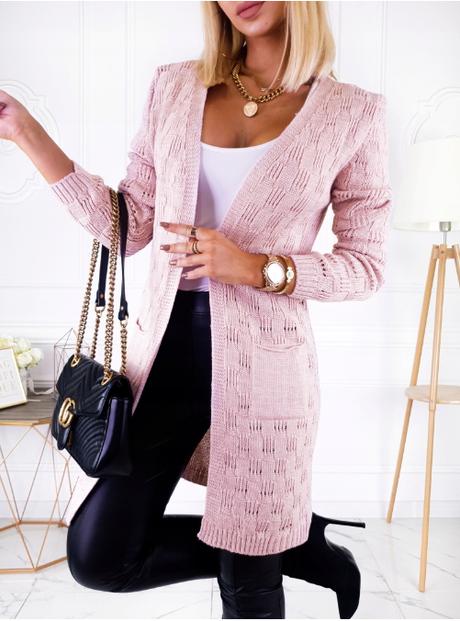 Dámsky kardigan mercco pink, l / m / s