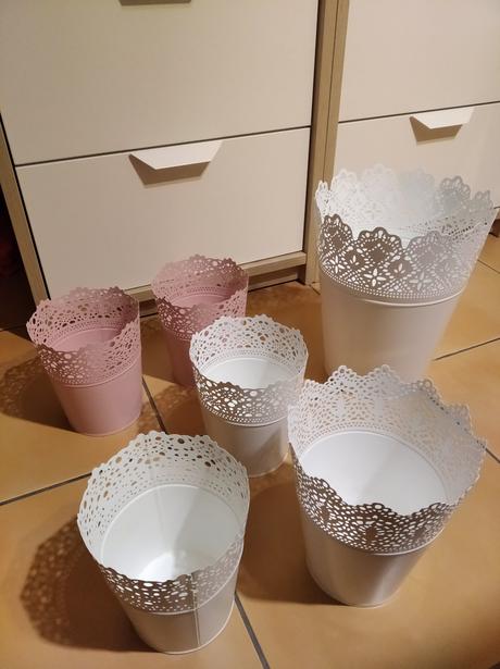 6 x kvetináče skurar - ikea, 