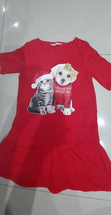 Vianočne tričko, h&m,134