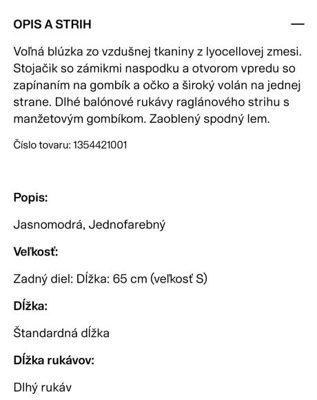 Nova vysokokvalitná blúzka h&m s-m-l, h&m,s