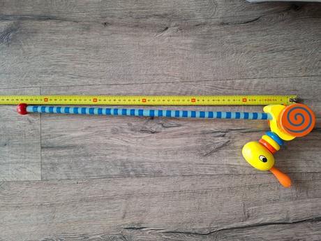 Drevená kačka na tlačenie, 