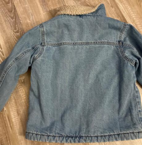 Next krásna oteplená riflová bundička s kožuškom, next,122