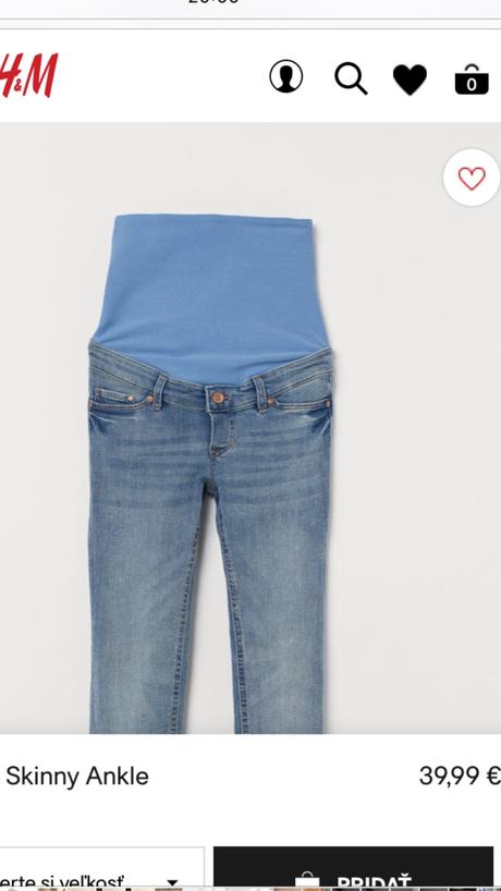 Tehotenské rifle h&m, h&m,40