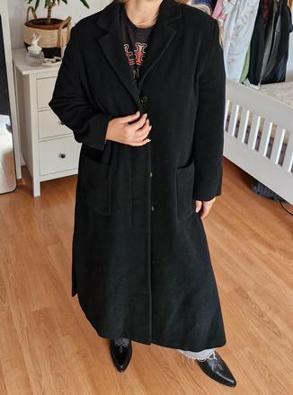 Vintage vlnený kabát, xl