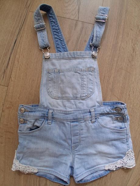 Riflove kraťasy na traky, denim,128