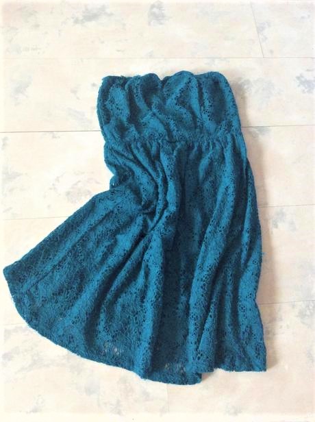 Krajkové bavlnené podšité minišaty, s