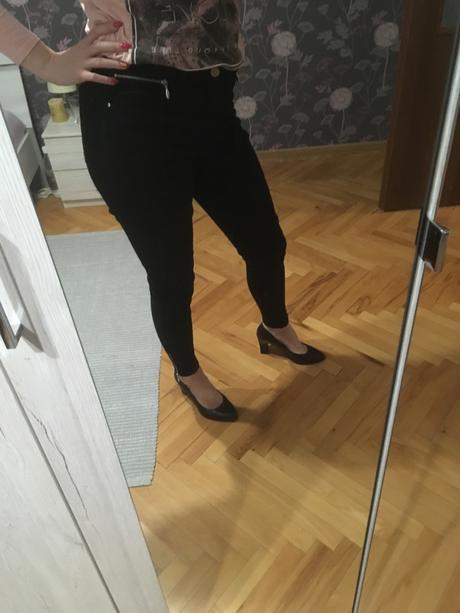 Čierne nohavice so zipsami, f&f,m