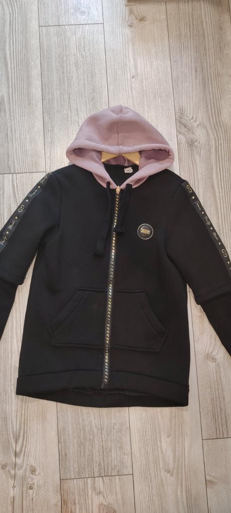 Predĺžená teplá mikina, 158