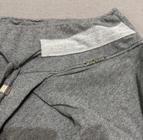 Tepláky prekladané sivé, s