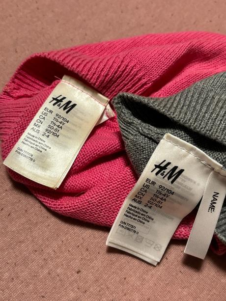 Čiapky 2-pack, h&m,104