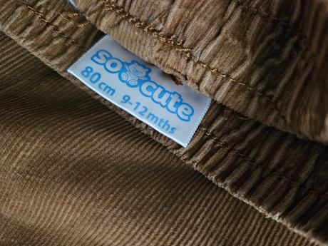 Podšité hnedé nohavice 80, pepco,80