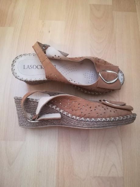 Kožené sandále na platforme lasocki, lasocki,36