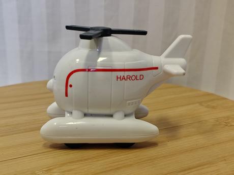 Helikoptéra harold, mašinka tomáš, mattel, 11 cm,