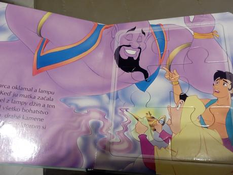 Aladin leporelo knižka s puzzle,