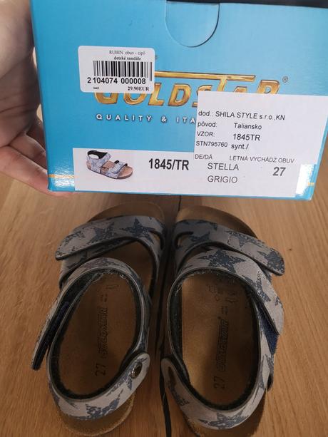 Zdravotné sandále goldstar, 27