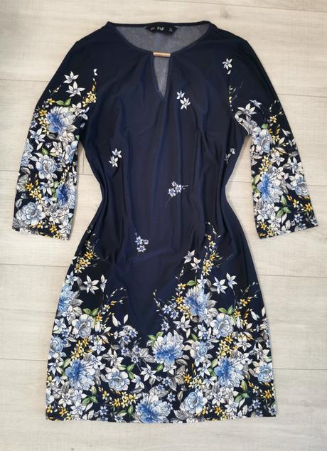 F&f šaty s kvetmi, f&f,34 / 36 / s / xs