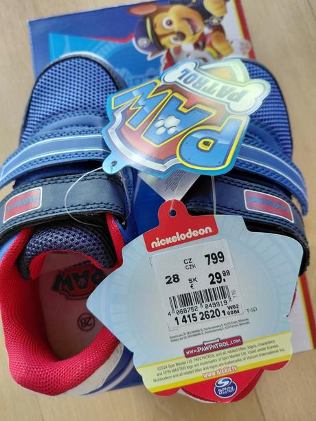 Svietiace tenisky úplne nové paw patrol, deichmann,28