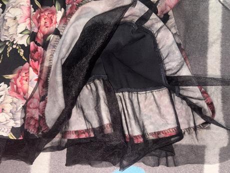 Šaty s volánom v.122/128 handmade top stav, 128