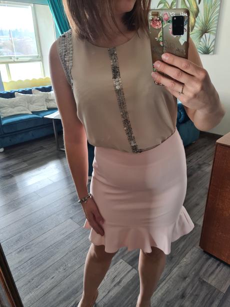 Pudrová blúzka s/m, m