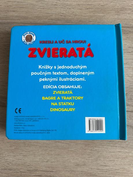 Kniha zvieratá kresli a uč sa hrou,