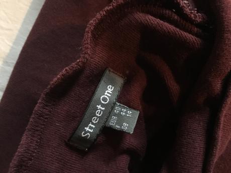 Teplé tričko s rolákom, street one,40