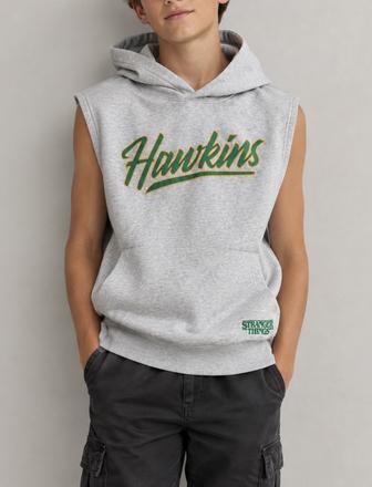 Mikina bez rukávov howkins stranger things 158/164, h&m,158