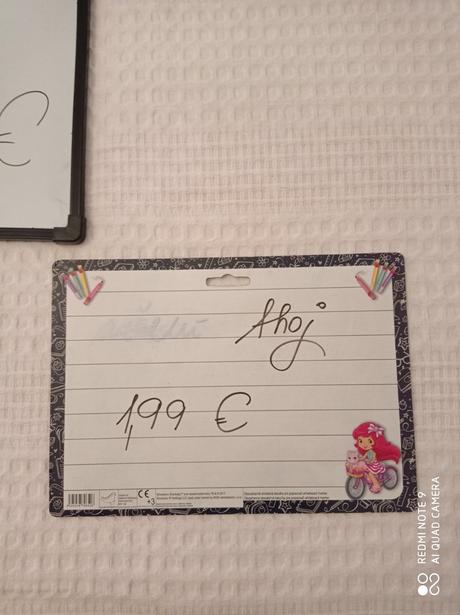 Písacie obojstranná tabuľka pre dievcatko,