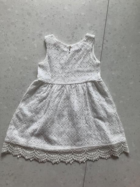 Biele šatky, h&m,104