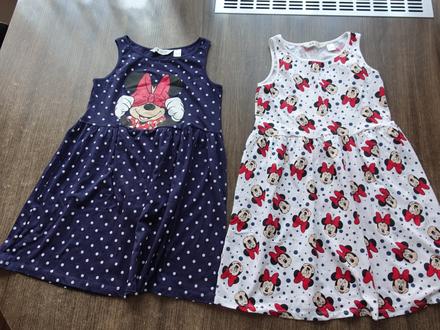 2x šaty, h&m,134