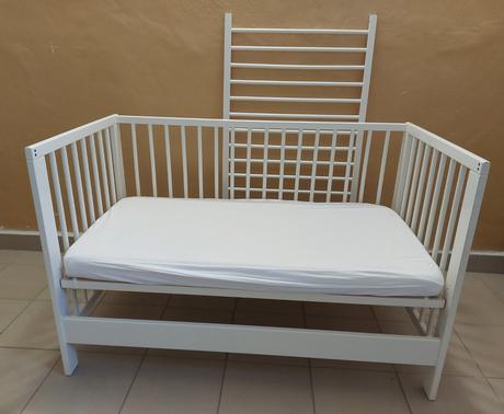Postieľka ikea + príslušenstvo, šírka (cm): 60,dĺžka (cm): 120