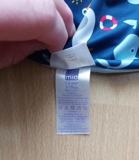 Detská kúpacia čiapka s uv 40+ zn.mio, <50