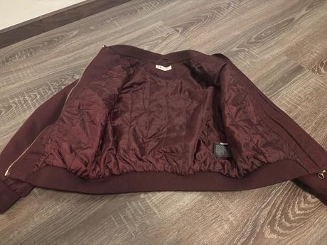 Bordová bombera, h&m,140