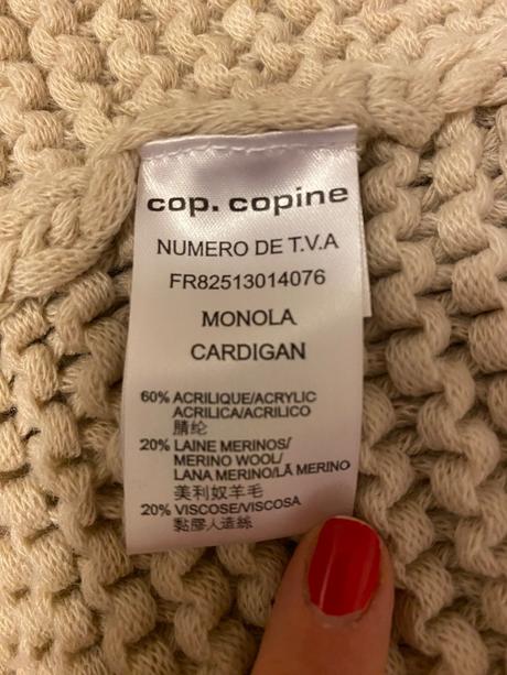 Pletený kardigan franc.značky cop.copine, 36