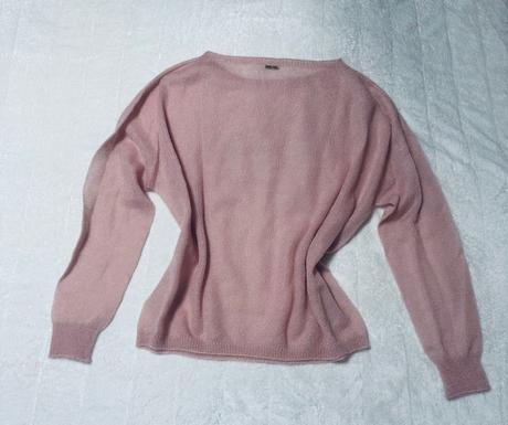 Ružový tenučký vlnený svetrík zn. liu jo, liu jo