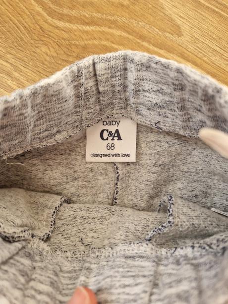 C&a zateplené bavlnené tepláky veľ.68, c&a,68
