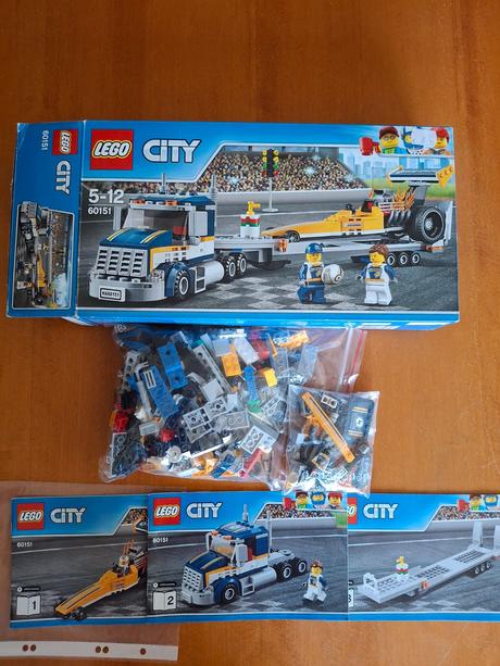Lego city 60151 ťahač a formula, 