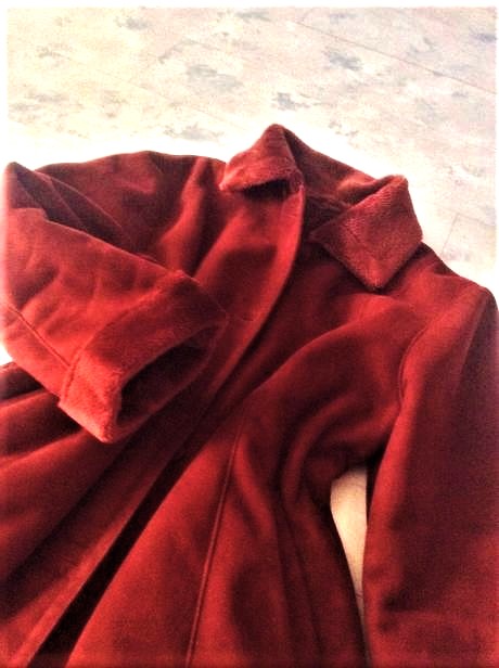 Syntetický teplý 3/4 kožuštek, xl