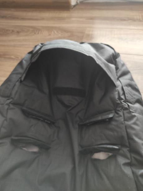 Zimný fusak easygrow hood čierny, 