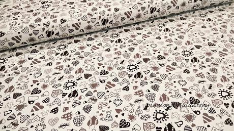 Úplet srdiečka- cena za 10 cm,