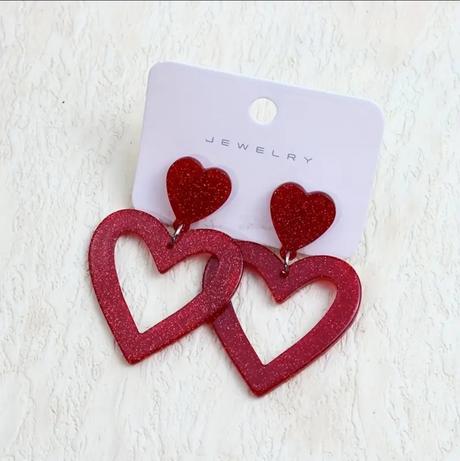 Náušnice srdiečko,