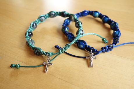 Ruženec desiatok - náramok, 