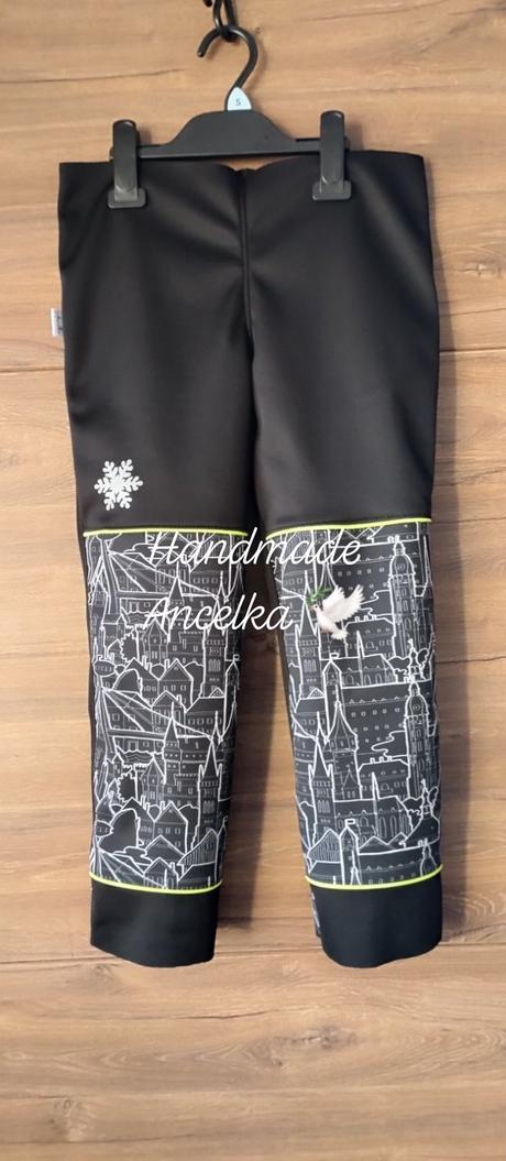 Zimné softshellky kombin.s reflexnym prvkom, 74 - 164