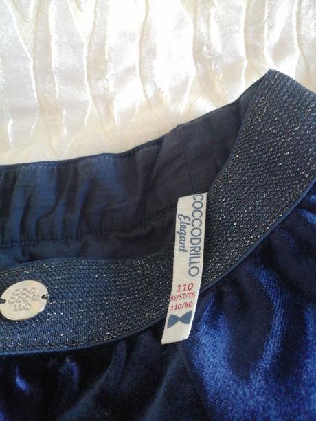 Tociva sametova suknicka s podsivkou, coccodrillo,110